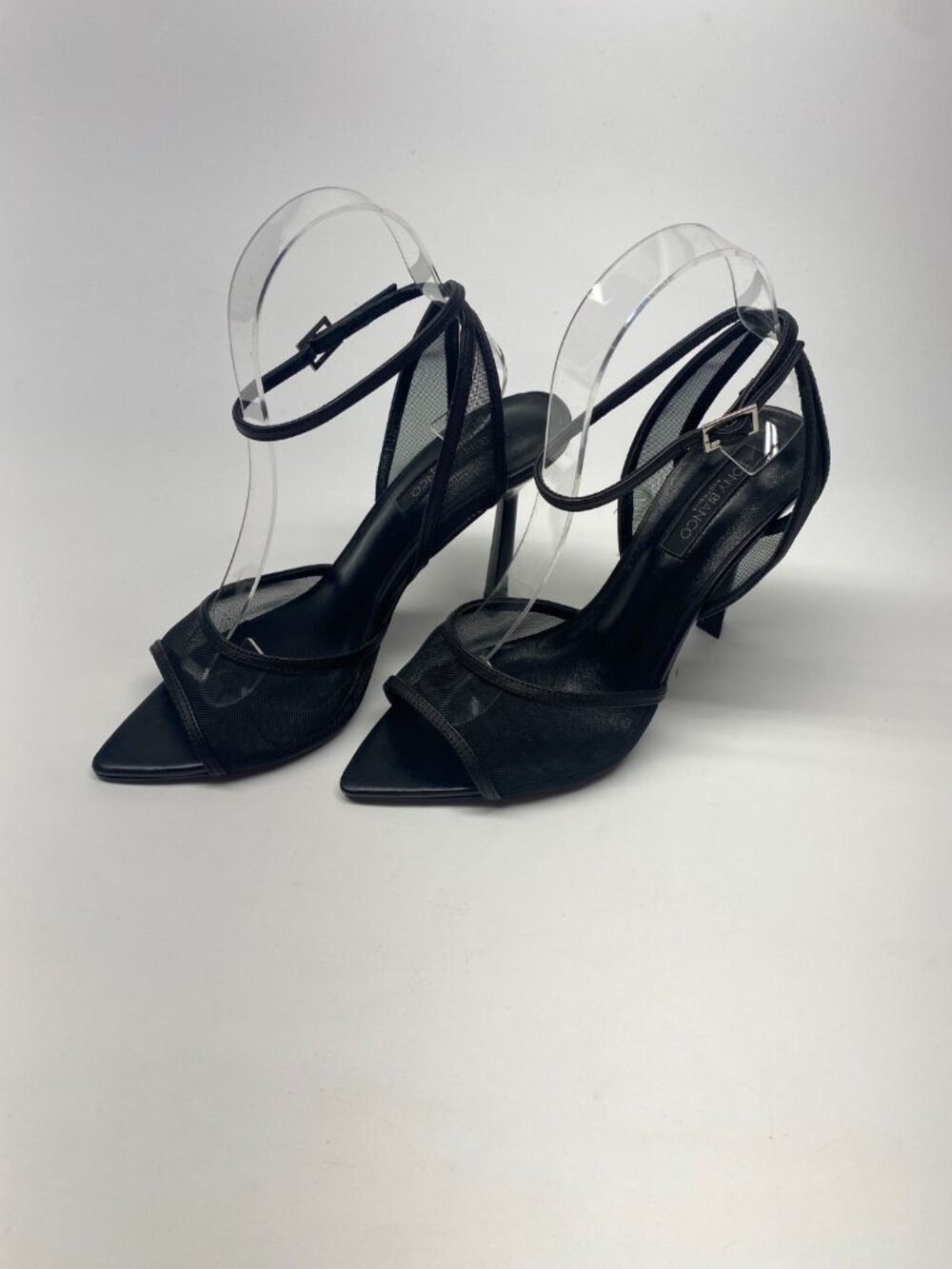 Tony Bianco Womens Miley Mesh Black High Heel Sandal Sz 7.5